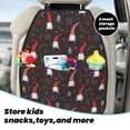 thumbnail image 5 of Gaeub Cute Christmas Gnomes Print Anti-Kick Storage Mat for Car Seats 2 Pcs, Car Kick Mats with 3 Pocket Protector, Essential Car Seat Protector for Child Car Seat,Car Seat Protector, 5 of 8