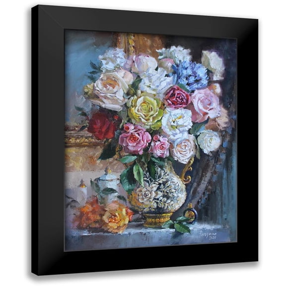 Rogozina, Svetlana 12x14 Black Modern Framed Museum Art Print Titled - Holidays Bouquet