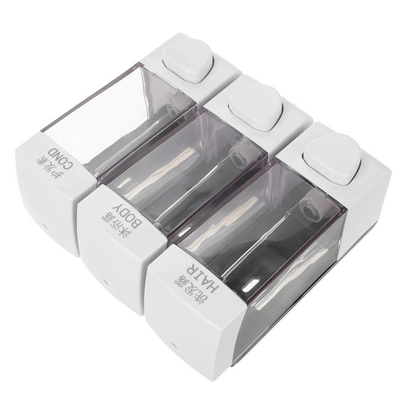 Raindrops ABS Wall Mounted Shower Soap Dispenser with 3- Design, Multi-Color, Family Bathroom Accessory