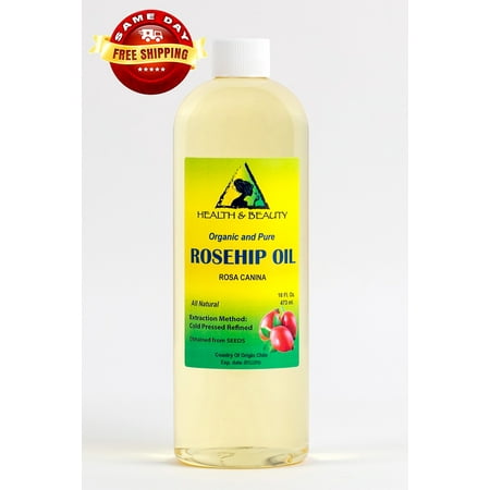 ROSEHIP SEED OIL REFINED ORGANIC CARRIER COLD PRESSED PREMIUM 100% PURE 48 OZ