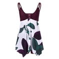 thumbnail image 4 of Gibobby Conjunto de Bikini para Mujer Traje de baño Tankini estilo falda estampada sexy para mujer(Vino,XL), 4 of 4