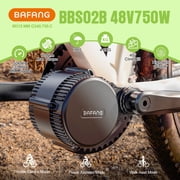 BAFANG Mid Drive Kit 750W BBS02B Electric Bike Conversion Kit 48V Ebike Conversion Kit for 68-73MM Mountain Bike Road Bike DPC010 Display and No Battery