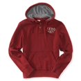 thumbnail image 2 of Aeropostale Sudadera con capucha de forro polar desgastado para hombre, rojo, pequeño Aeropostale Sudadera, 2 of 2