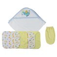 thumbnail image 1 of Blue Hooded Towel, Washcloths and Hand Washcloth Mitt - 6 Pc Set, 1 of 3
