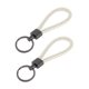 thumbnail image 1 of Llavero de coche Unique Bargains Llavero universal con anillo para llaveros para casa para mujeres de cuero aleación de zinc blanco 2Pcs, 1 of 6