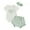 Green, variant on Bagilaanoe 3Pcs Newborn Baby Girl Shorts Set Short Sleeve Print Romper Tops + Floral Shorts + Hairband 3M 6M 12M 18M Infant Casual Summer Clothes