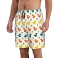 thumbnail image 2 of Naloa Colorful Squirrel Men's Beach Shorts, Surfing shorts, Swim trunks, Quick Dry Swim Trunks for Surfing Beach Fun - Medium, 2 of 9