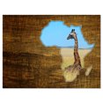 thumbnail image 2 of Carte de la Faune Africaine - Oeuvre Abstraite sur Toile, 2 of 3