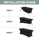 thumbnail image 5 of Mantel Rectangular de Mesa de Spandex Elástico de 6 pies para Mesas Plegables, Resistente a Las Arrugas, Mantel de Patio elástico y Estirable para Fiestas, Banquetes, Bodas y Eventos, 5 of 7