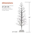 thumbnail image 4 of Alpine Corporation BYS144WT Cool White LED Lights Alpine Festive Silver Christmas Tree, 4 of 13