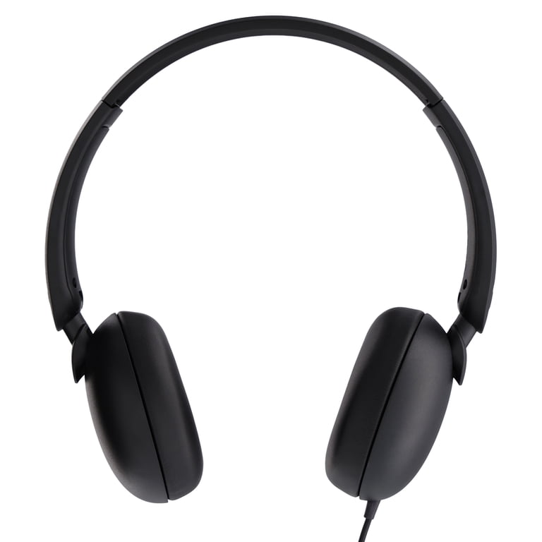 onn On-Ear USB-C Headphones, Black photo 1