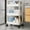 White, variant on Ruhiku GW 3-Tier Plastic Rolling Cart with Handle, Classic Utility Mesh Storage Cart, Multifunctional Storage Shelves for Kitchen Living Room Office, Movable Storage Organizer Shelves, White