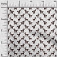 thumbnail image 2 of oneOone Georgette Viscose White Fabric Animal Quilting Supplies Print Sewing Fabric By The Yard 42 Inch Wide, 2 of 5
