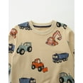 thumbnail image 2 of Toddler Boys Truck Crewneck Sweatshirt Cotton Long Sleeve Excavator Shirt 4T (463), 2 of 4