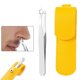 thumbnail image 1 of Punta de metal redonda, herramienta de afeitar de acero inoxidable, diseño ergonómico, para uso doméstico, afeitar cerdas nasales, accesorios de belleza, metal duradero, para oficinas, viajes,, 1 of 7