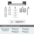 thumbnail image 5 of Amerock Mulholland Brushed Nickel Pivoting Double Post Toilet Paper Holder, 5 of 8