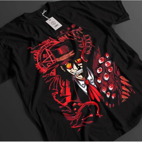 RARE Hellsing Shirt Alucard Tshirt Integra T-Shirt Seras Top Vampire Dark Anime Tee