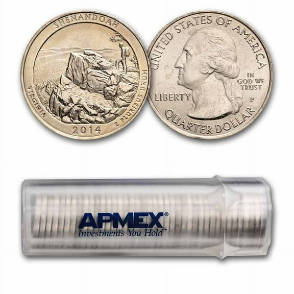 2014-P ATB Quarter Shenandoah National Park 40-Coin Roll BU