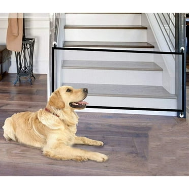 Portable Mesh Baby Gate, Elegant Design Easy Install Folding Gate for Outdoors Indoors, Perfect for Stairs Hallways Doorways, Creates a Safe Enclosed Environment (180 * 75CM)