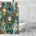 thumbnail image 2 of Coolnut Christmas Elf Shower Curtain Waterproof Washable Bathroom Shower Curtain Durable Polyester Cloth Fabric Bathroom Set with 12 Hooks, 60 x 72 inches Home Decor, 2 of 6
