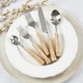 thumbnail image 2 of Saro Lifestyle Natural Grain Wicker Flatware (Set of 5), 2 of 2