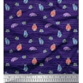 thumbnail image 1 of Soimoi Blue Heavy Canvas Fabric Insect Print Sewing Fabric Yard 58 Inch Wide, 1 of 3