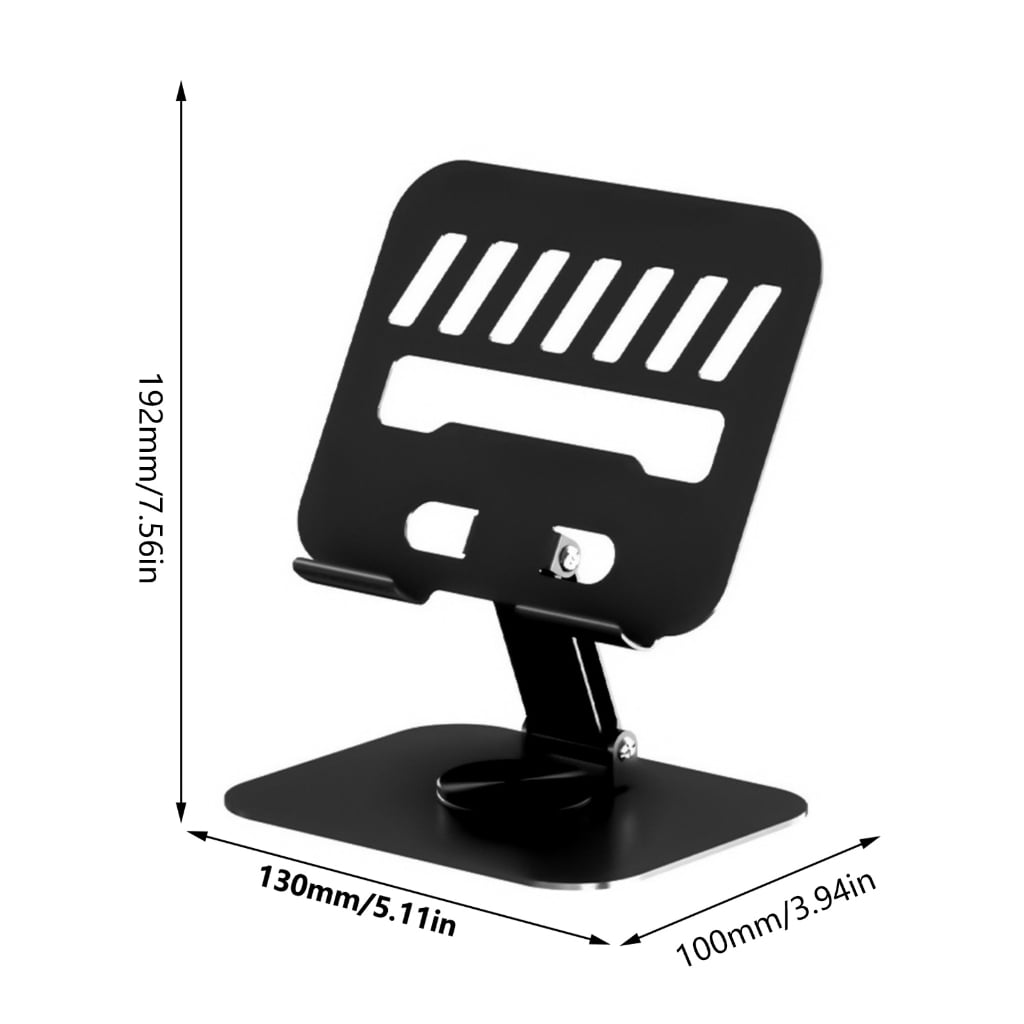 WINDLAND Desk Laptop Stand with 360°Rotating Base,Adjustable Heights and Angle Notebook Metal Mount for Comfort Viewing Holder