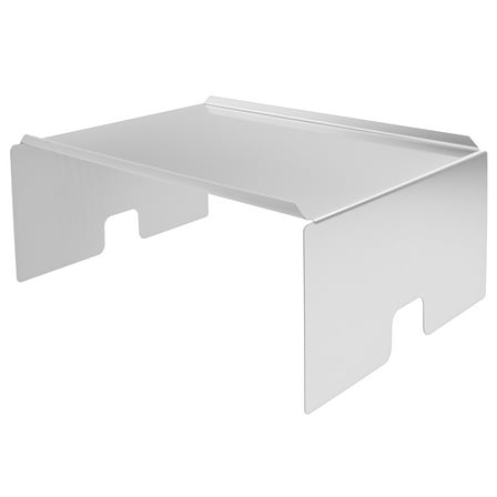 LINFANG Heavy Duty Stainless Steel Heat Deflector for Grills Smokers Energy Saving Heat Baffle Diffuser Extends Burn Time for Outdoor Fire Pits