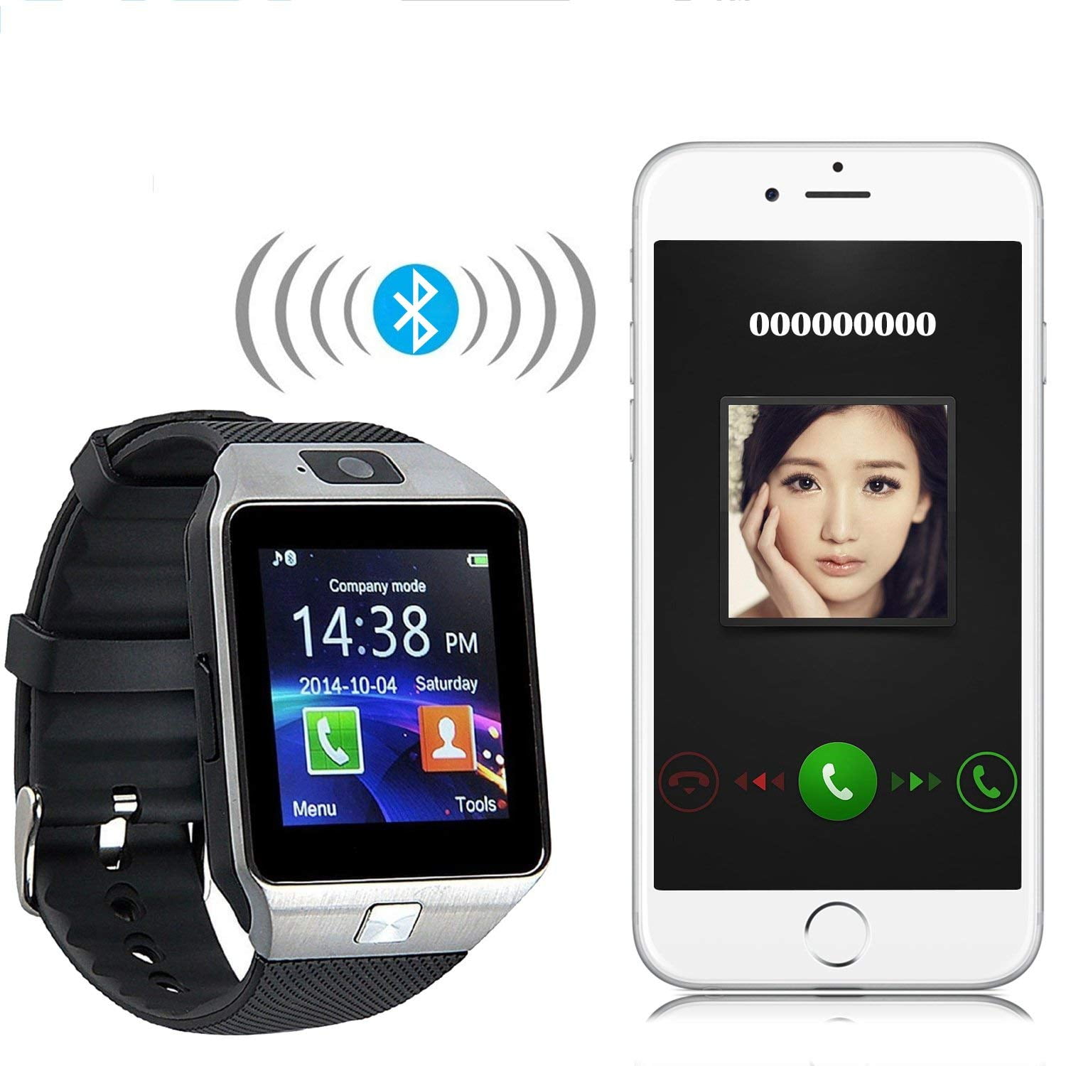 style asia gm8588 bluetooth smart watch with camera sync to android