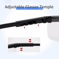 thumbnail image 4 of Gafas de seguridad HPYNPES transparentes, antivaho, con protección UV, paquete de 4, 4 of 4
