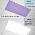 thumbnail image 4 of Lavender Burlap Texture Fluorescent Light Covers, Farmhouse Vintage Lavender Magnetic Light Covers for Ceiling Lights, Fluorescent Ceiling Shade Filters for Classroom Bedroom Office 4x2Ft x 1PCS, 4 of 8