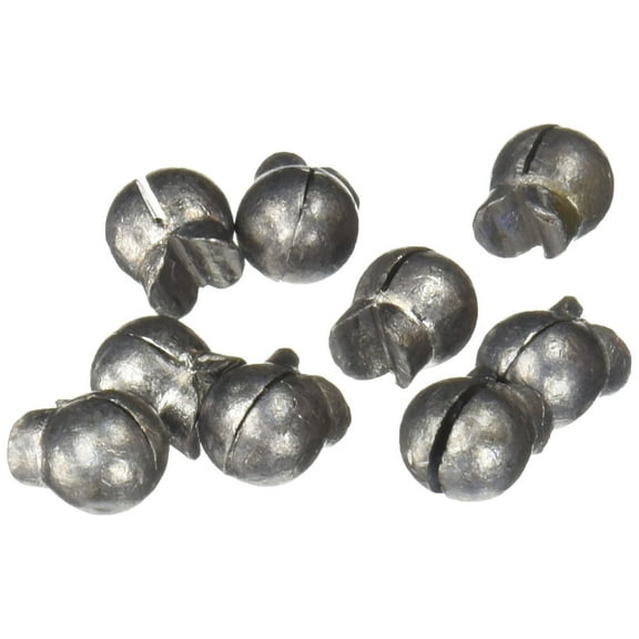 South Bend Removable Split Shot Sinker Fishing Weights Terminal Tackle, #4, 18-pack