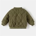 thumbnail image 6 of Toddler Baby Boys Quilted Bomber Jacket Long Sleeve Zip Up Warm Cozy Windproof Lightweight Outerwear Fall Clothes 5-6T, 6 of 9