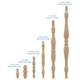 thumbnail image 5 of Wooden Baluster Spindles 9", Pack of 25 Oak Spindles for Crafts, Woodworking, and Furniture, by Woodpeckers, 5 of 7
