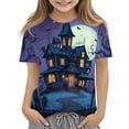 thumbnail image 6 of Grblisyd Halloween Boys Girls Shirts Short Sleeve Soft T-Shirts Pumpkin Ghost Print Tees Tops Clothes for Kids, 6 of 6