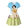 thumbnail image 1 of Summer Baby Girl Frozen Princess Elsa Anna Blancanieves Vestido de fiesta Jasmine Mermaid Ariel Dibujos animados 3D Imprimir Ropa casual Vestido3T (Etiqueta 110) Gao Jinjia LED, 1 of 1