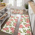 thumbnail image 2 of Pioneer Flower Floral Print Pattern Kitchen Rugs Sets Of 3,Kitchen Runner Rugs Non Skid Washable,Decorative Kitchen Floor Mats for Kitchen,Sink,Laundry,17"x30"+ 17"x47" + 17"x59", 2 of 6