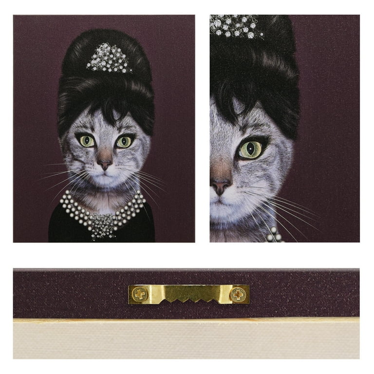 Empire Art Direct Pets Rock GG Graphic Art on Wrapped Cat Canvas Wall Art 