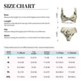 thumbnail image 4 of Kdxio Vintage Floral Print Women's 2 Piece High Waisted Wrap Spaghetti Strap Summer Swimsuit Bikini Set-Small, 4 of 7