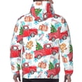 thumbnail image 7 of Lsque Watercolor Red Truck And Fir Tree Pattern Casual Men's Hoodie,Hooded Sweatshirt with Kangaroo Pocket,Pullover Hoodie-Small, 7 of 7