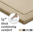 thumbnail image 4 of Microdry Memory Foam Luxury Area Rug, 6x8 feet, Linen, 4 of 8