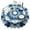 Blue Tie Dye, variant on Blue Tie Dye Mandala Pattern Round Tablecloth 60"x60",Wrinkle Wipeable Table Cloth for Kitchen Dining Room Picnic Patio Party