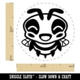 thumbnail image 2 of Cute Bee Laughing LOL Self-Inking Rubber Stamp Ink Stamper - Blue Ink - Medium 1 Inch, 2 of 7