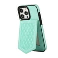 thumbnail image 2 of Dteck Wallet Cover for Apple iPhone 15 Pro Max, Crossbody Shoulder Strap Premium PU Leather with Credit Card Holder, Women Girl Purse Flip Folio Kickstand Case, Green, 2 of 5