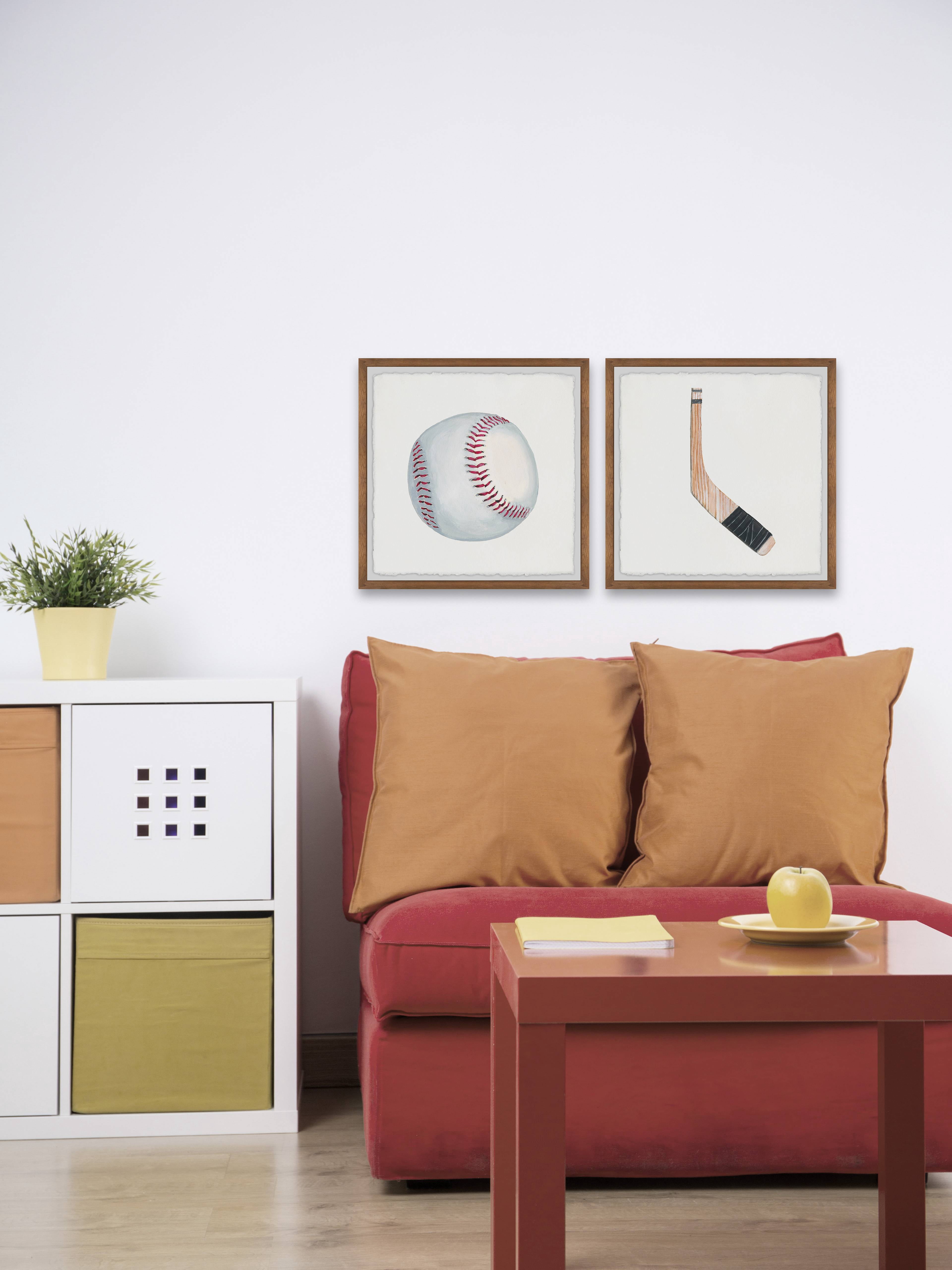 Marmont Hill Baseball and Hockey Stick Diptych Art Prints