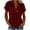 Red(Womens Shirts), variant on GUACER Womens Short Sleeve Cotton Linen Shirts Button Down V Neck Blouses Loose Fit Casual Summer Tunic Tops