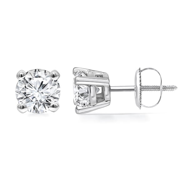 14KT 1/2CTW Lab Grown Diamond Diamond Solitaire Earring