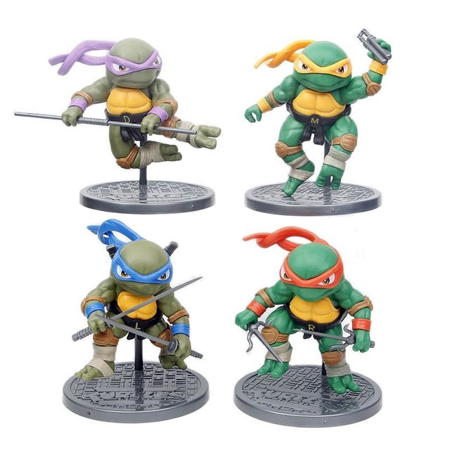 Anime 2014 Figure Mikey Action Figures Collection Movable Leonardo Da Vinci Figures Model Toys