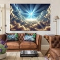 thumbnail image 2 of Cross in Clouds Backdrop Holy Crucifix Radiant Sky Cloud Photography Background Jesus Religious Faith Backdrop Christian Church Baptism Events Decor Photography Photo Props, 2 of 5