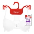 thumbnail image 2 of Brasier Hanes para Mujer, Copa Suave con Encaje Blanco Talla 36B, 2 of 4